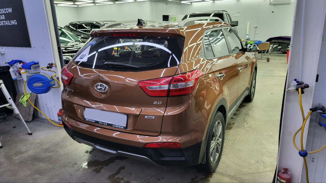 Удаление вмятин без покраски Hyundai Creta